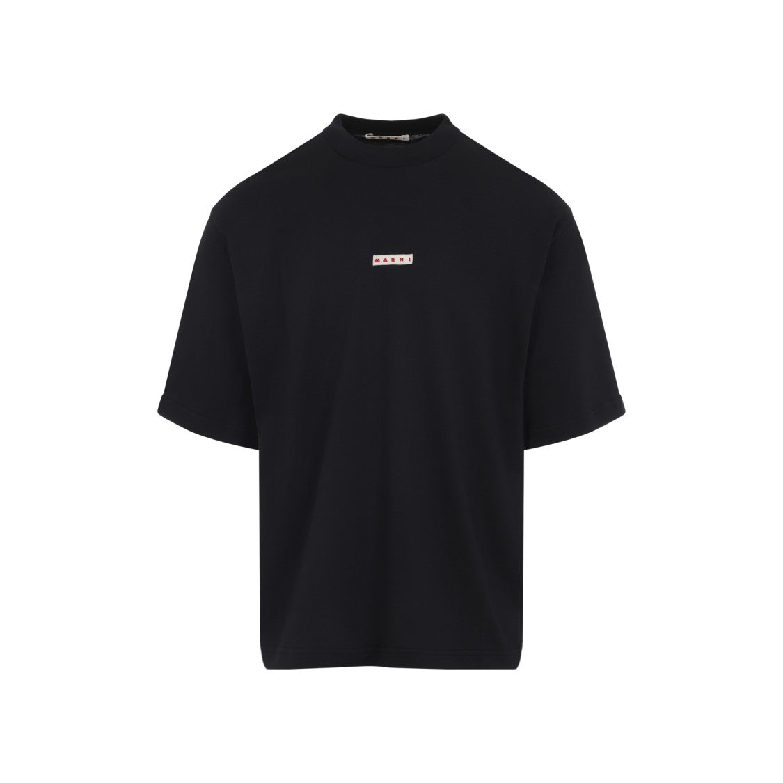 Marni Black Cotton Logo T-Shirt