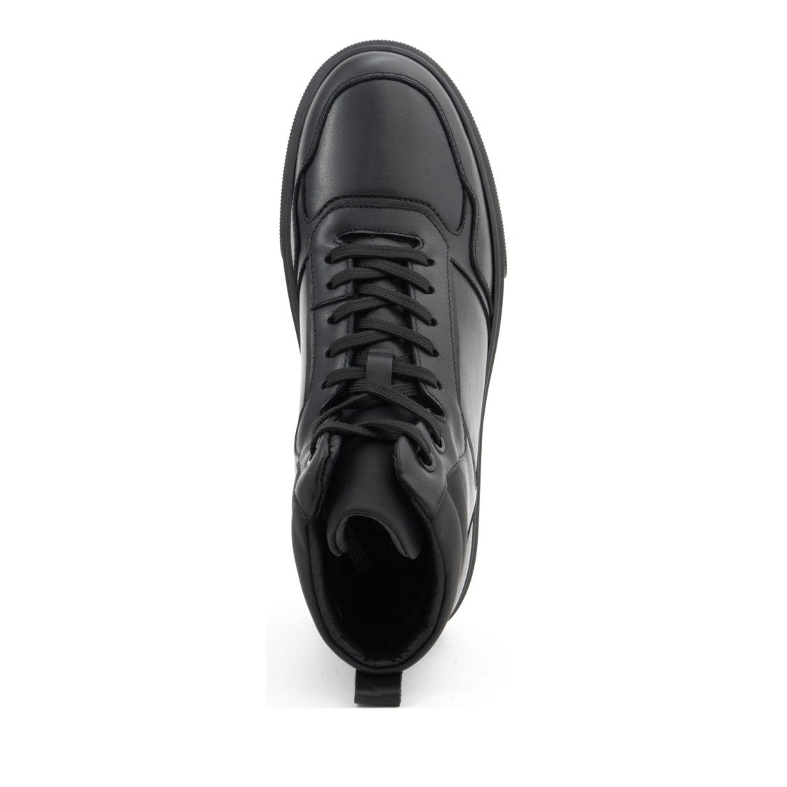 La Conte Paris Black Sleek Fur-Lined Leather Ankle Boots