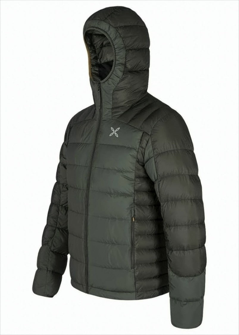 Montura Quilted Nylon Down Jacket With Hood And Contrast Lining