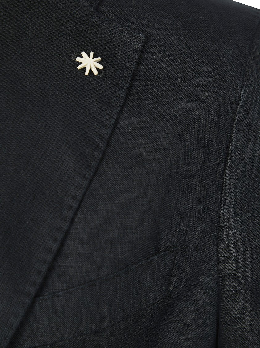 Manuel Ritz Premium Linen Notch Lapel Suit