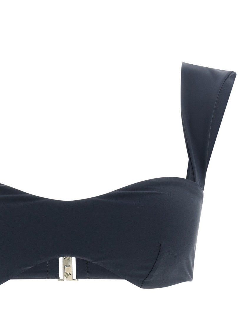 Magda Butrym Retro-Style Bikini Top With Wide Straps And Back Hook Closure