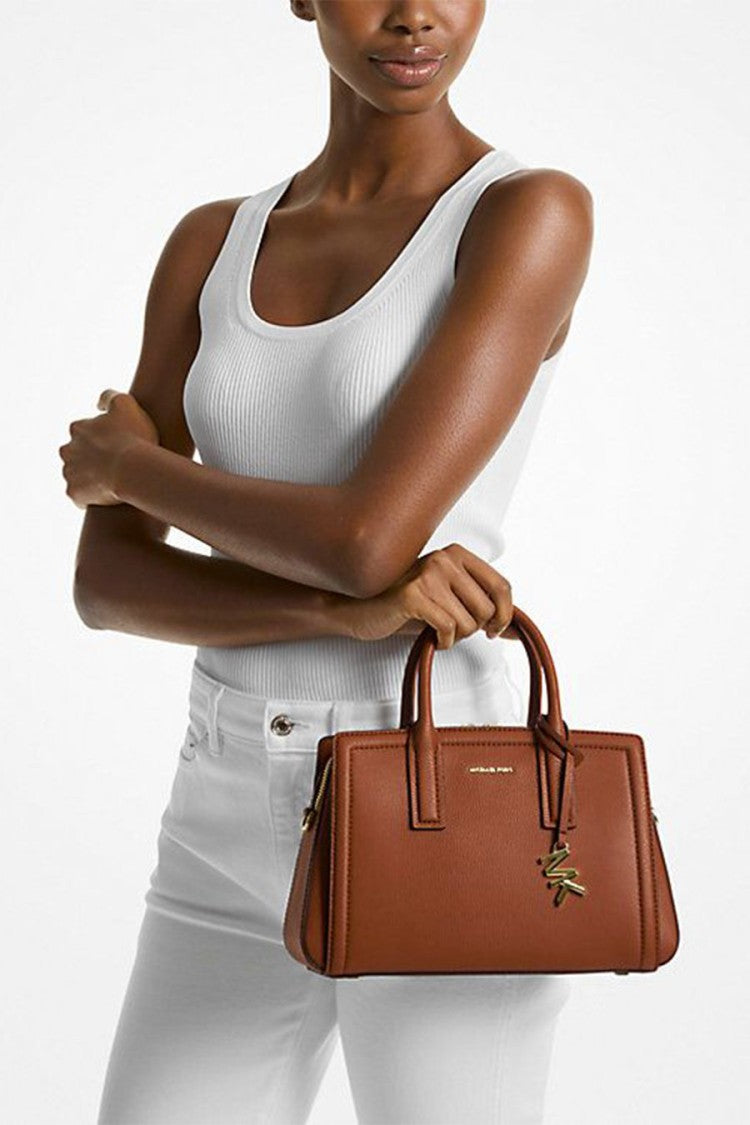 Michael Kors Brown Leather Tote Bag