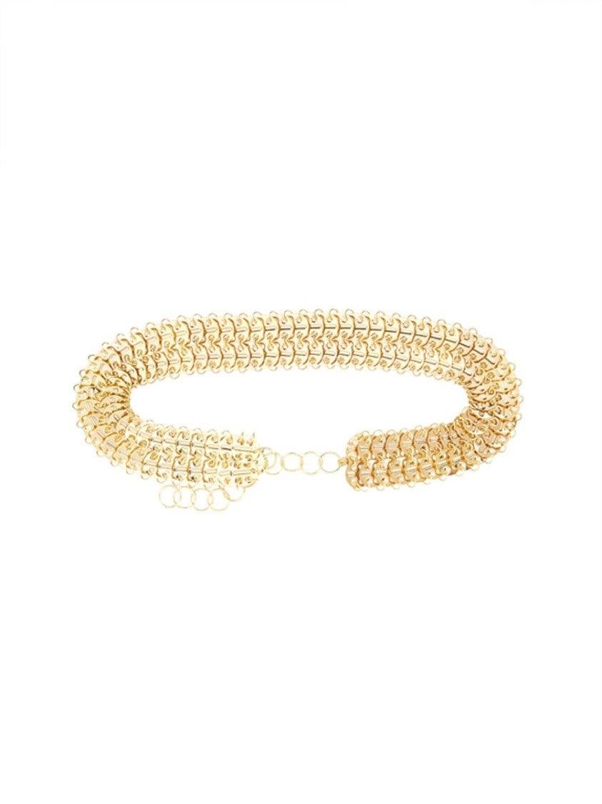 Rabanne 1969 Wide Chainmail Brass Belt