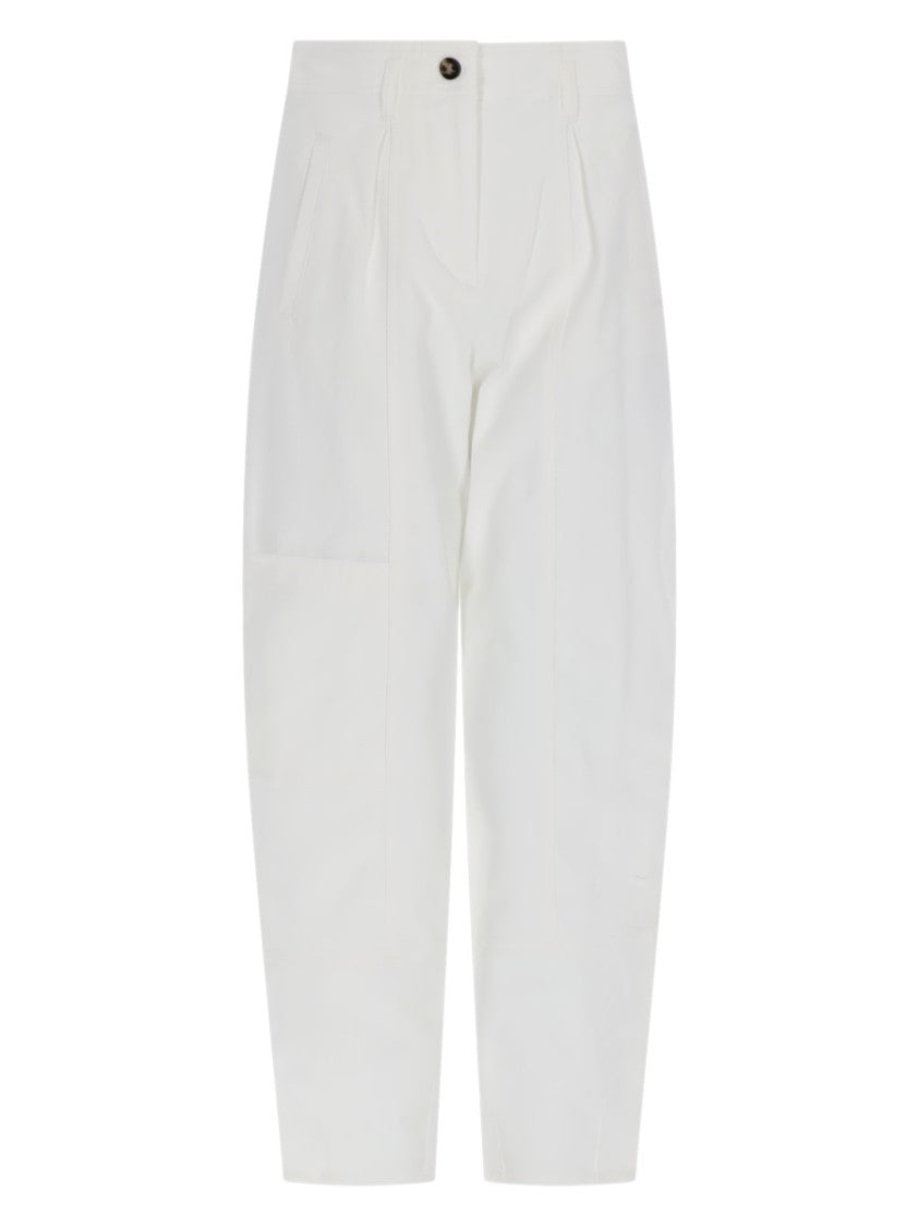 Max Mara Wide-Fit Pants With High Waist And Pleated Detailing