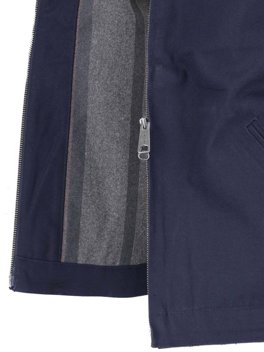 Carhartt Wip Blue Og Detroit Cotton Zip-Up Jacket
