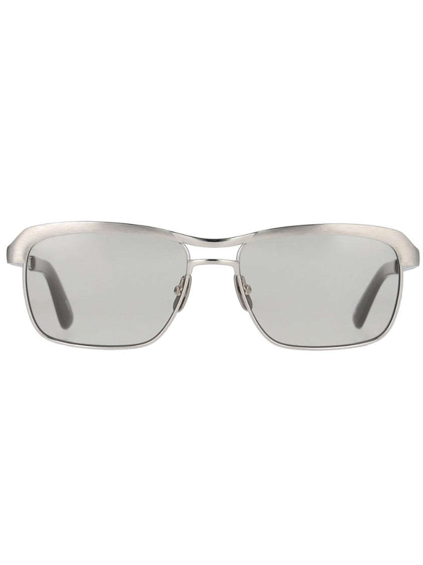 Yellows Plus Metallic Bernard Titanium Rectangular Sunglasses