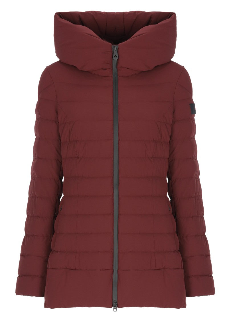 Peuterey Bordeaux Campbell Hooded Quilted Jacket