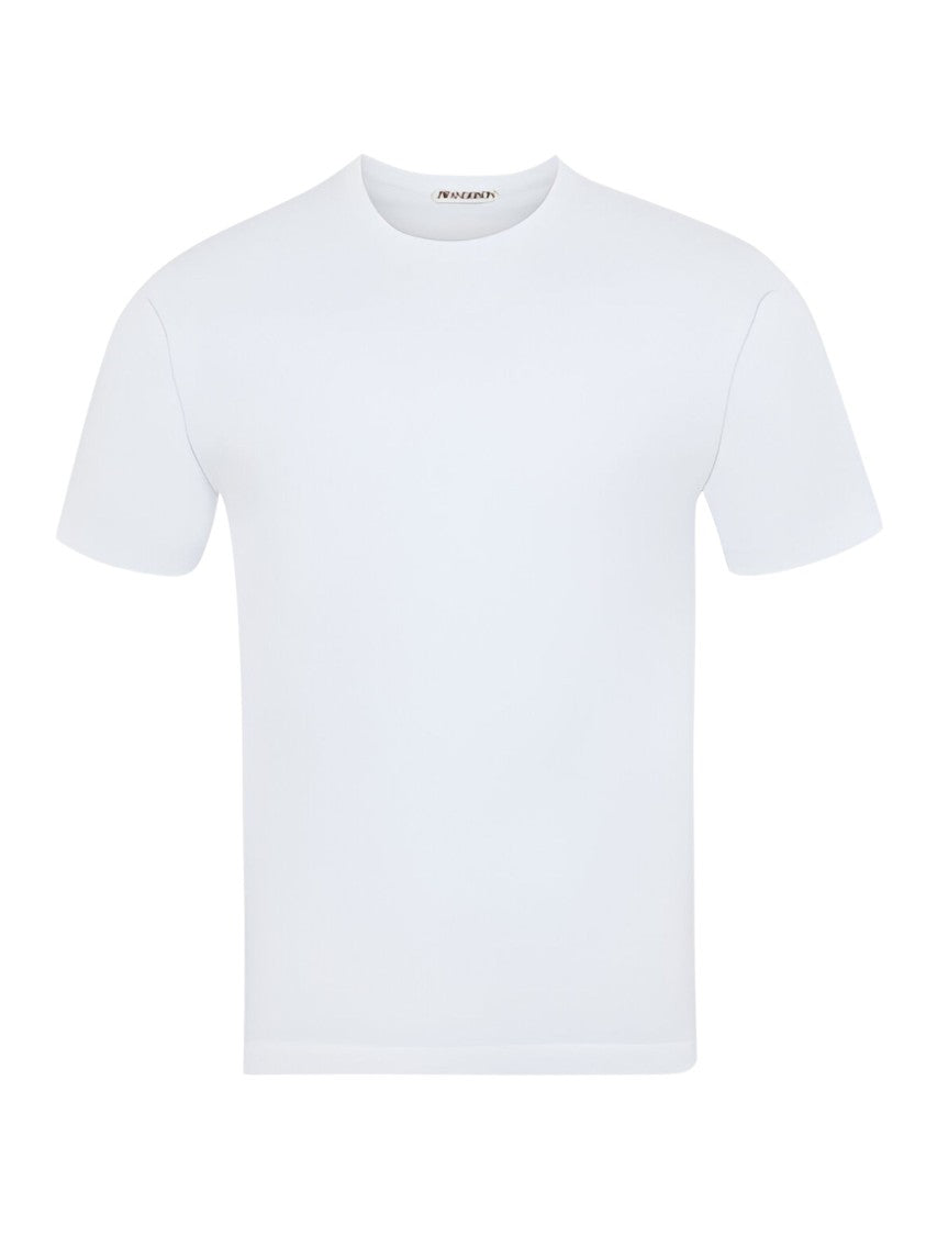 J. W. Anderson White Crew Neck Embroidered T-Shirt