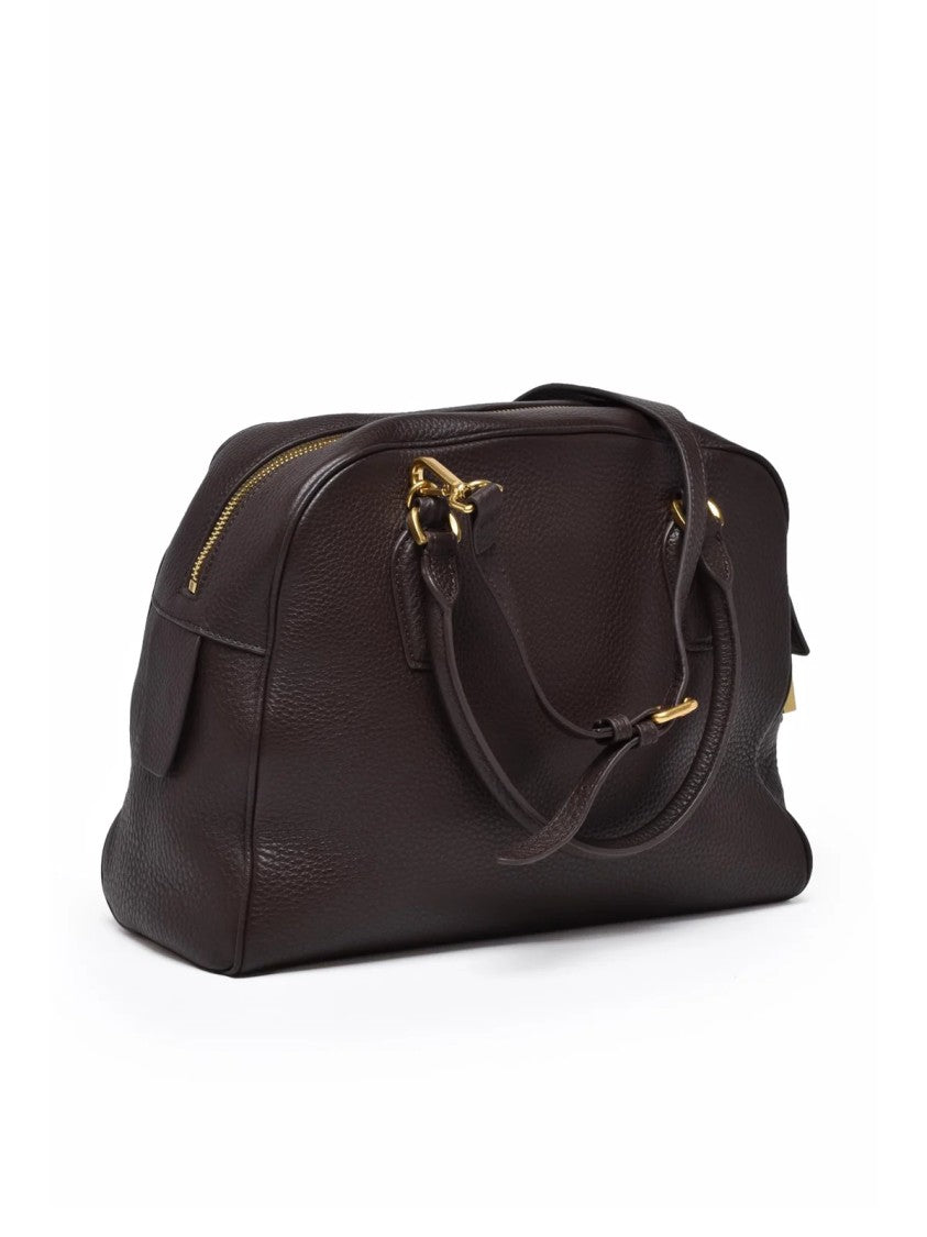 Ermanno Firenze Anita Handbag With Textured Leather And Dual Carrying Options