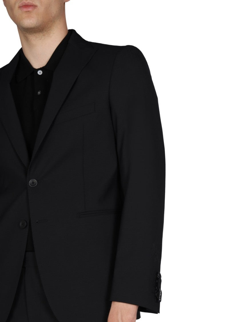 Tonello Tailored Black Wool Jacket