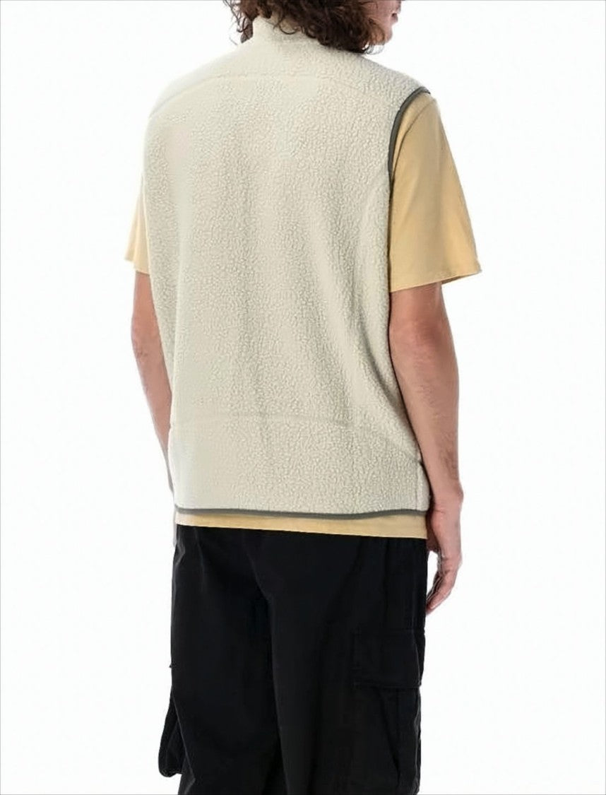 Patagonia Textured Fleece-Like Vest With Zippered Pockets