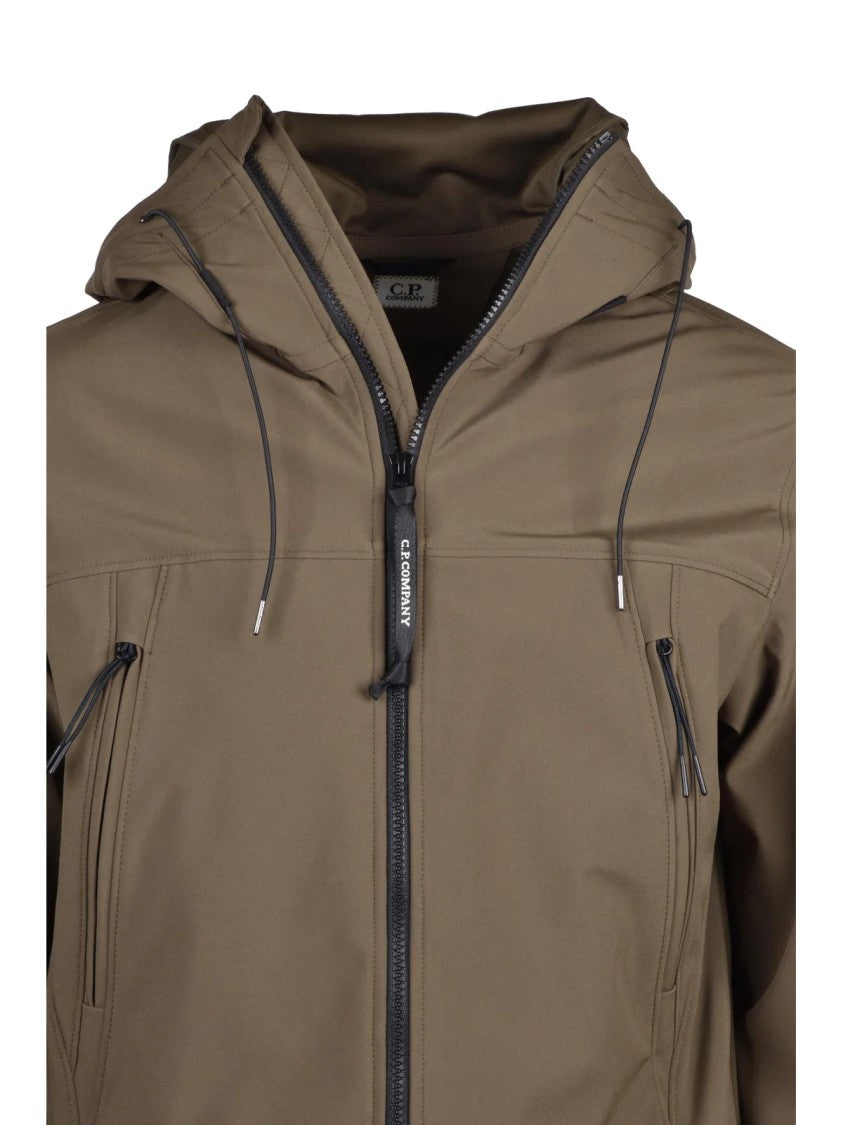 C.P. Company Technical Jacket With Front Zip Closure And Adjustable Hood