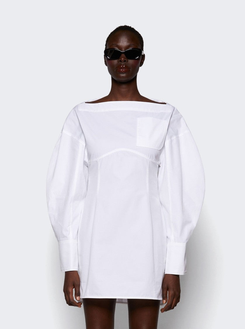Jacquemus Casaco Shirt Dress White
