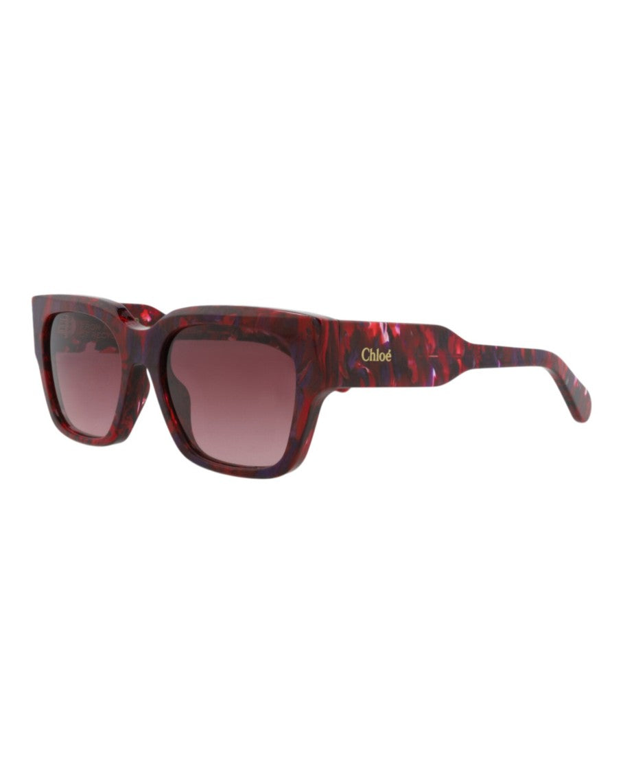 Chloé Square-Frame Sunglasses With Recycled Acetate And Gradient Lenses