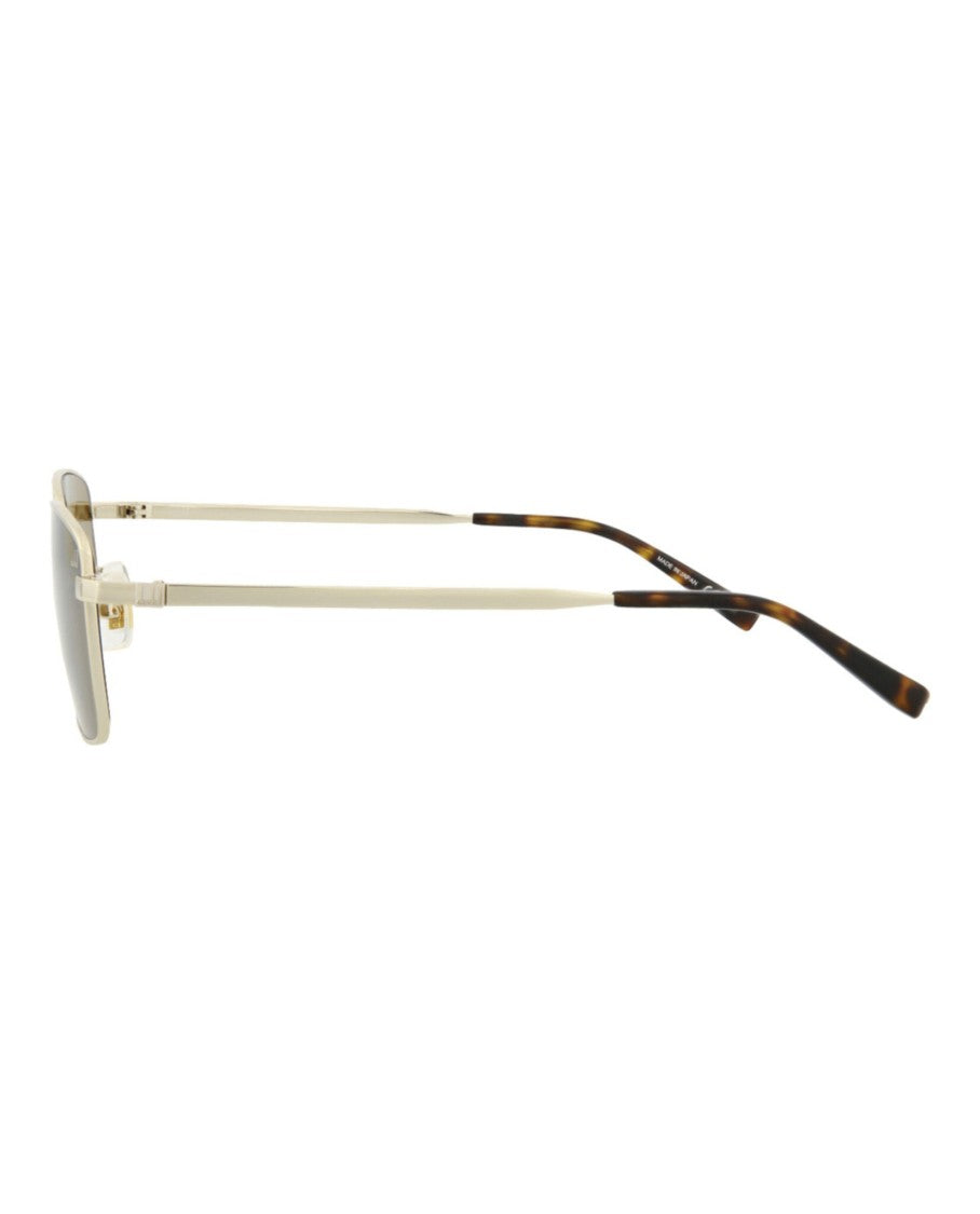 Dunhill Square-Frame Metal Sunglasses