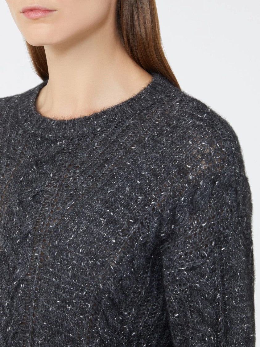 Max Mara Knit Sweater With Cable Patterns