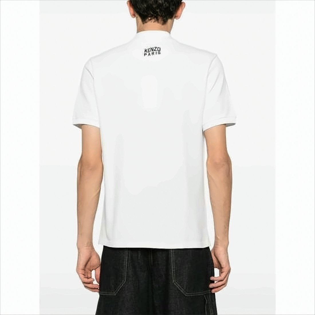 Kenzo Short-Sleeve Polo Shirt With Embroidered Tiger Emblem