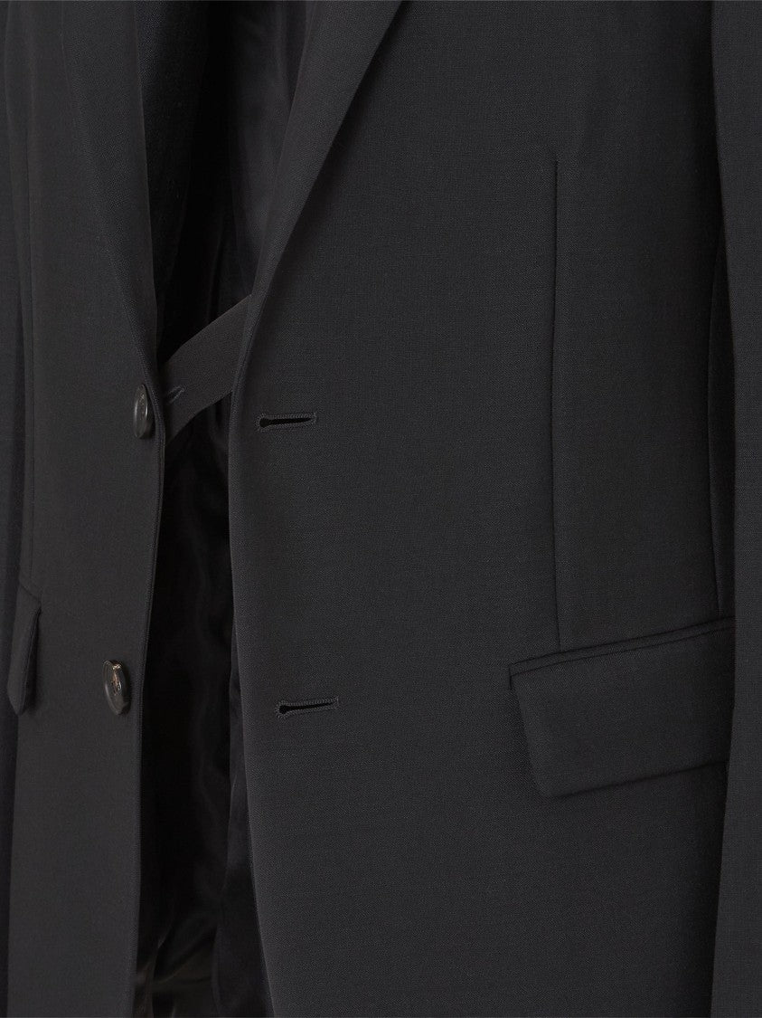 Fendi Mohair Tailored Flap-Pocket Blazer