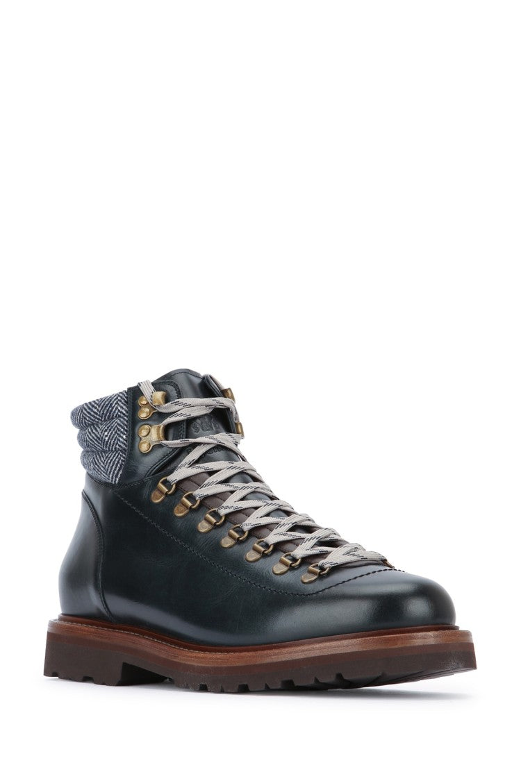 Brunello Cucinelli Ankle Boots With Polished Leather