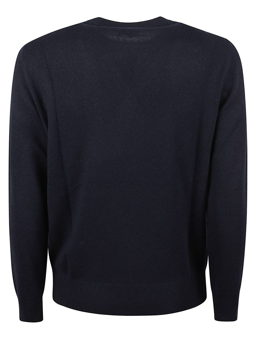 Altea Round Neck Ribbed Pure Cashmere Sweater