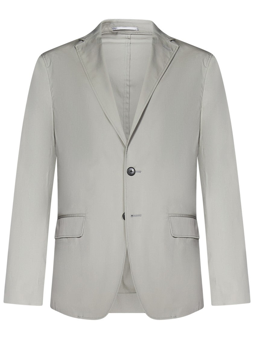 Low Brand Tailored Grey Jacket With Single-Button Closure