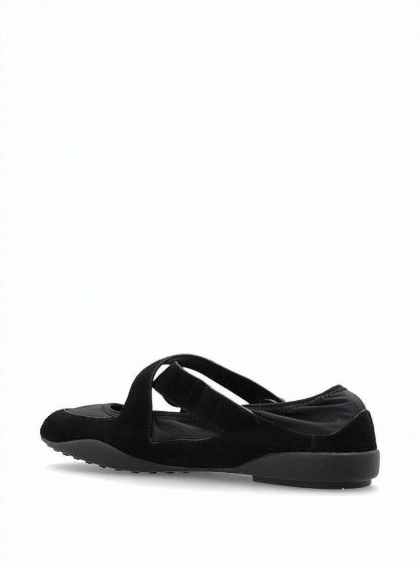 Tory Burch Suede Nylon Flexible Loafer