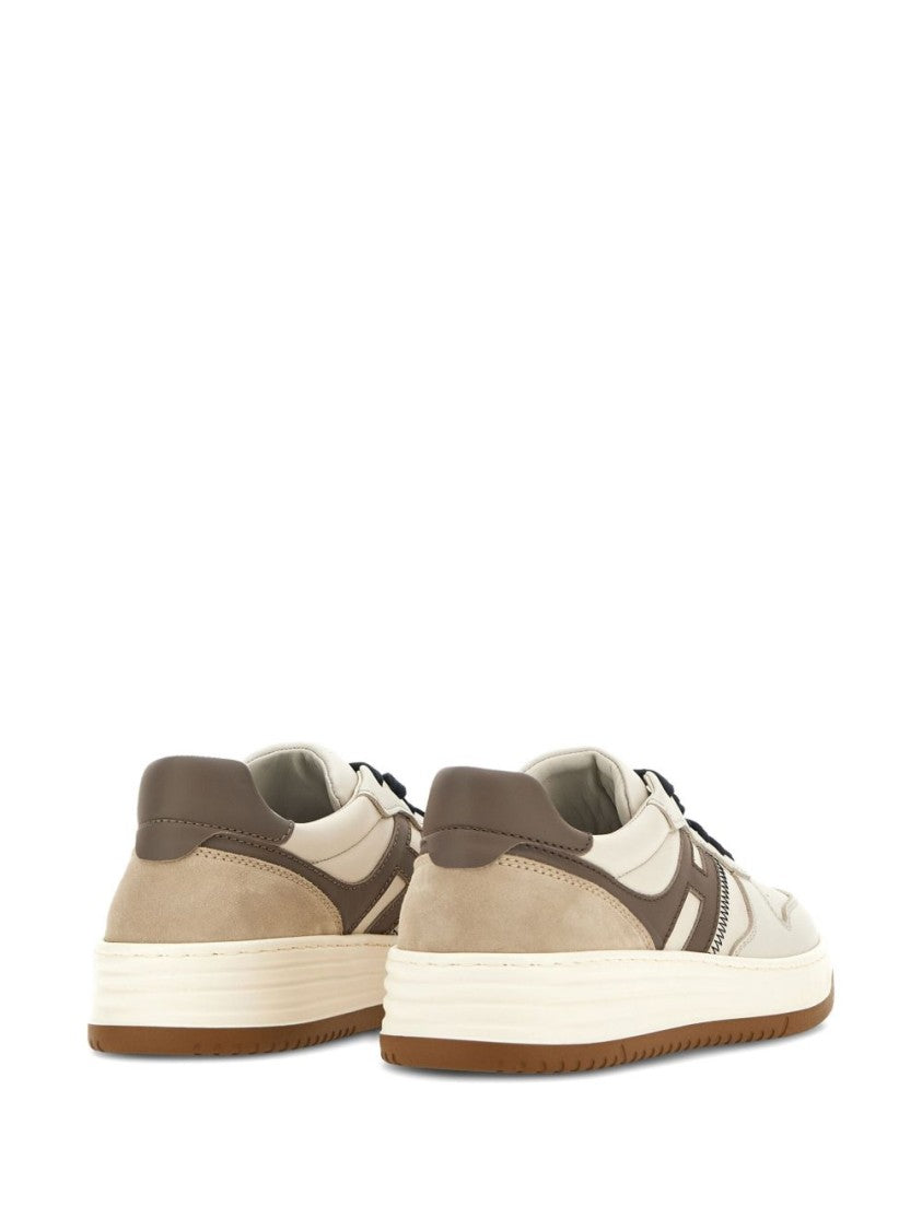Hogan Beige Leather Sneakers