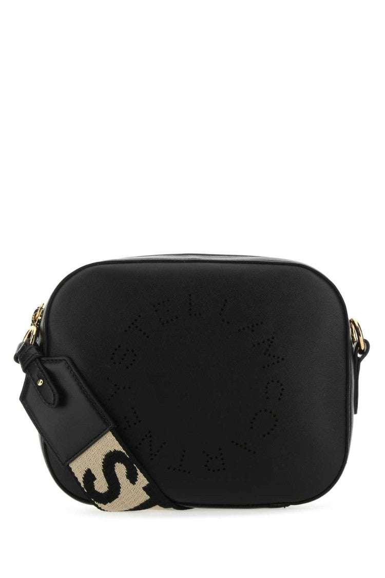 Stella Mccartney Black Alter Mat Mini Logo Crossbody Bag