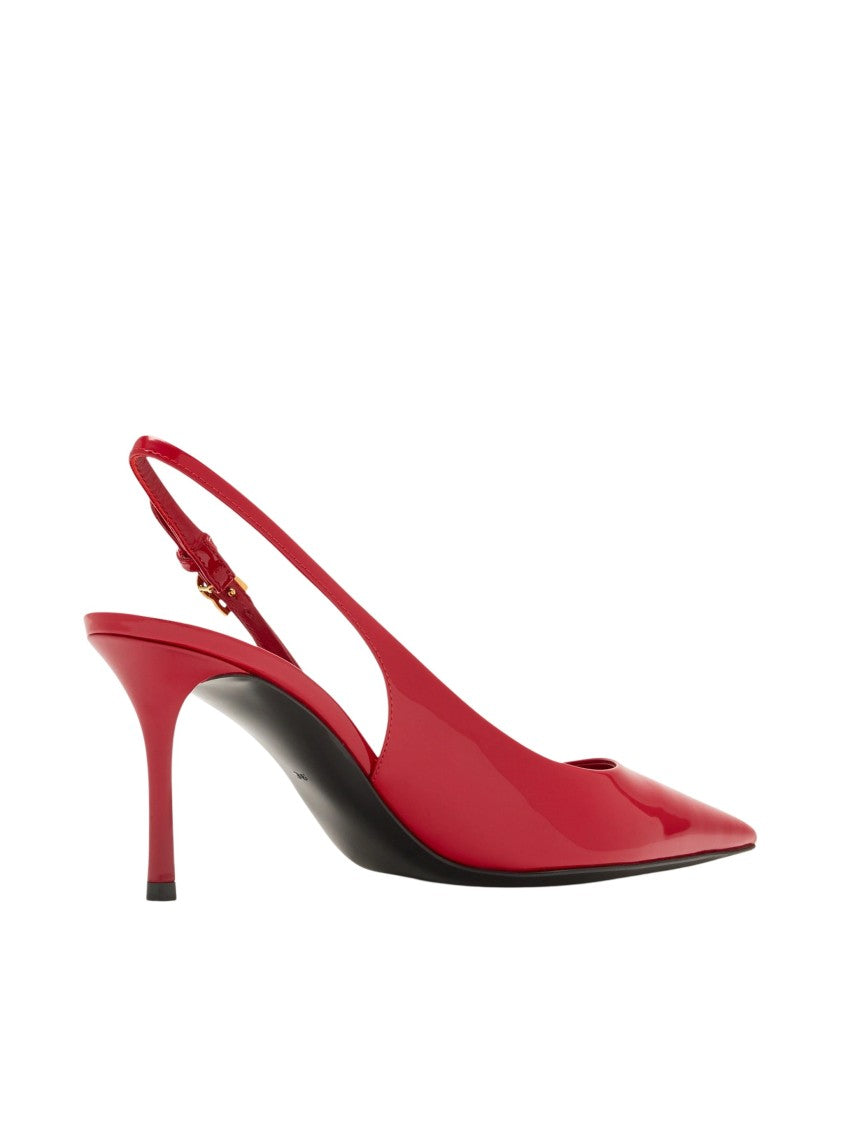 Dolce & Gabbana Glossy Red Patent Leather Slingback Pumps