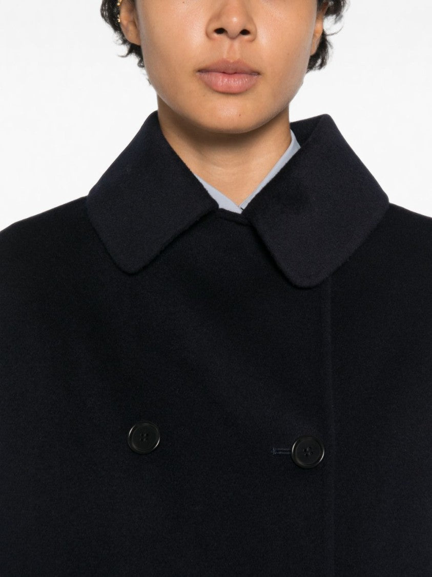 Aspesi Long Double-Breasted Wool Coat