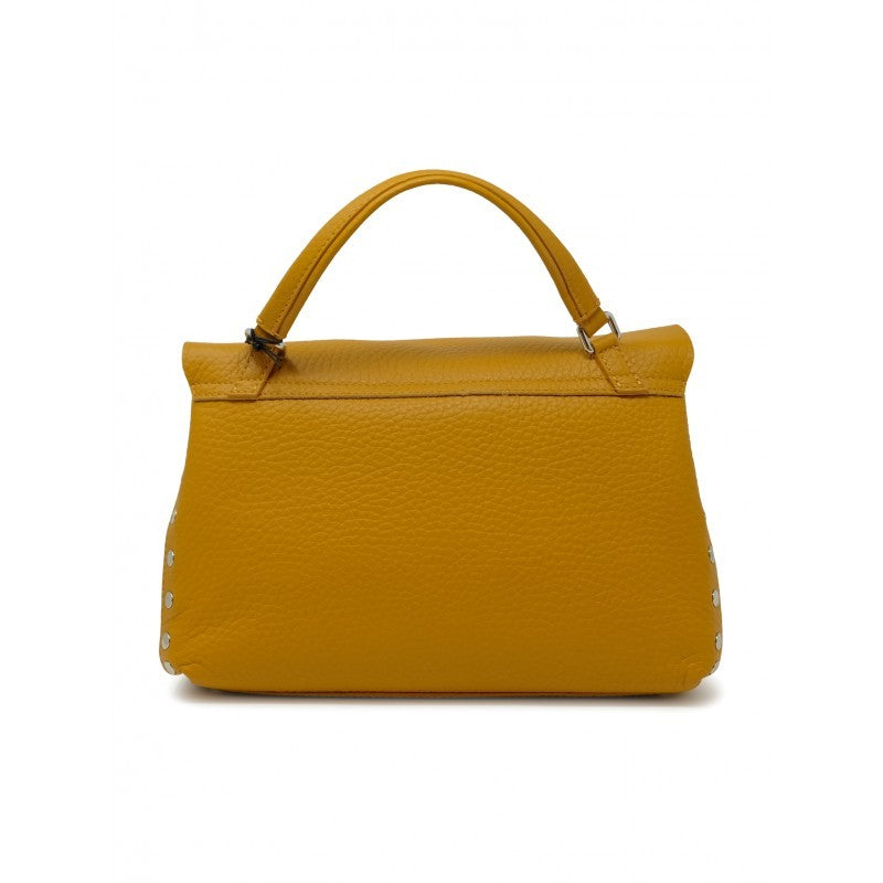 Zanellato Yellow Giallone Postina Centauro S Leather Handbag