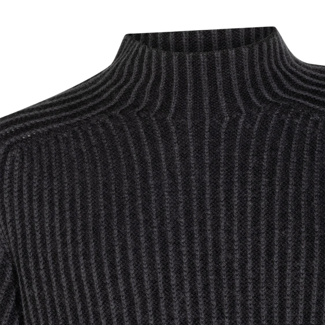 04651/A Trip In A Bag Ribbed Knit Sweater With High Neckline