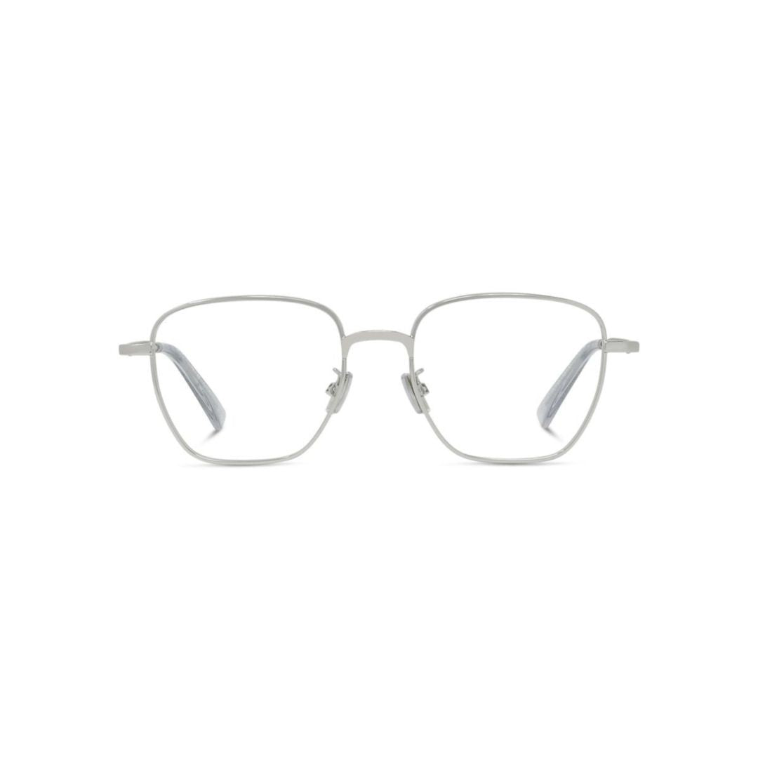 Kenzo Kz50232u Slim Silver Metal Frame Eyeglasses