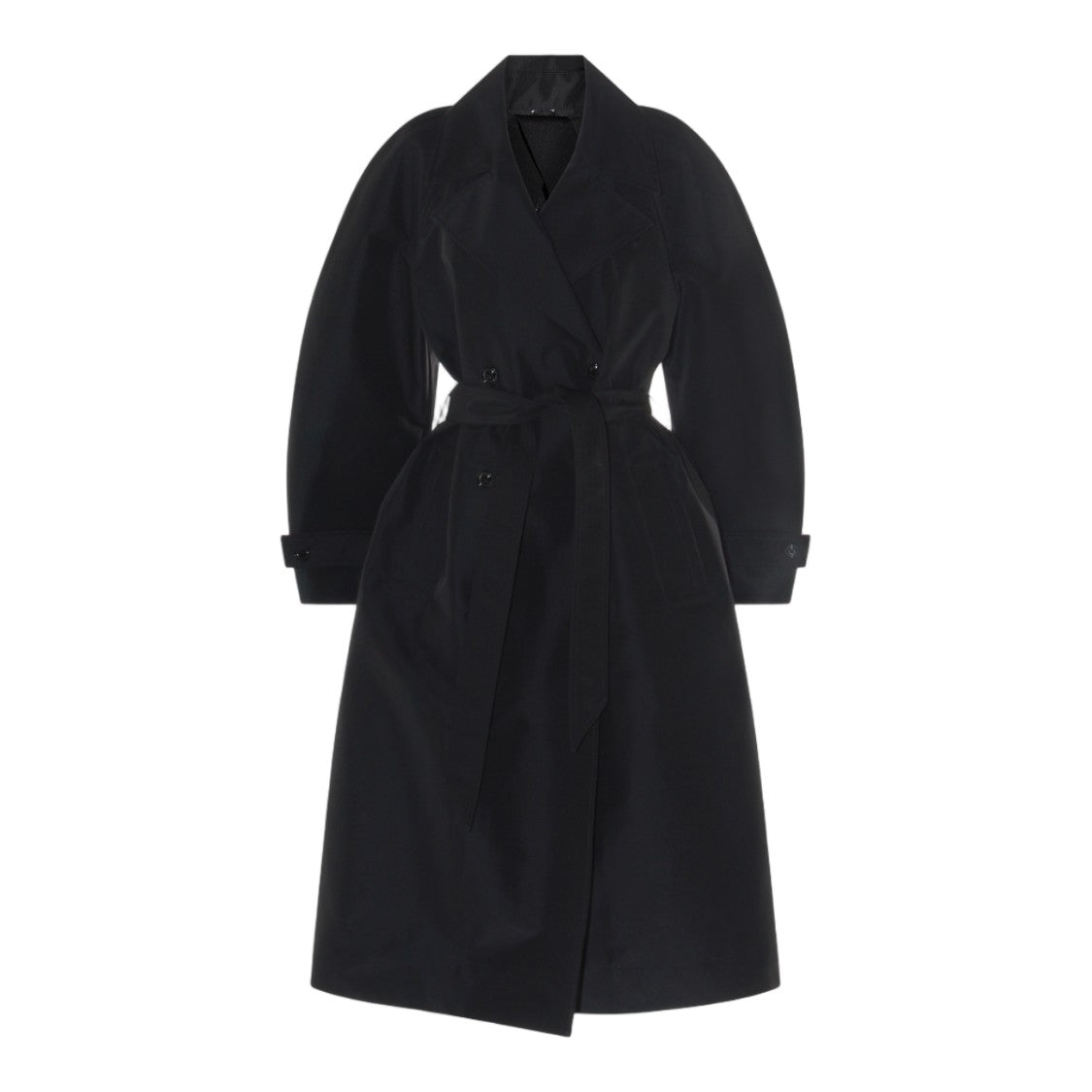 Moncler Genius X Edward Enninful Trench Coat With Tailored Belted Waist And Double-Breasted Front
