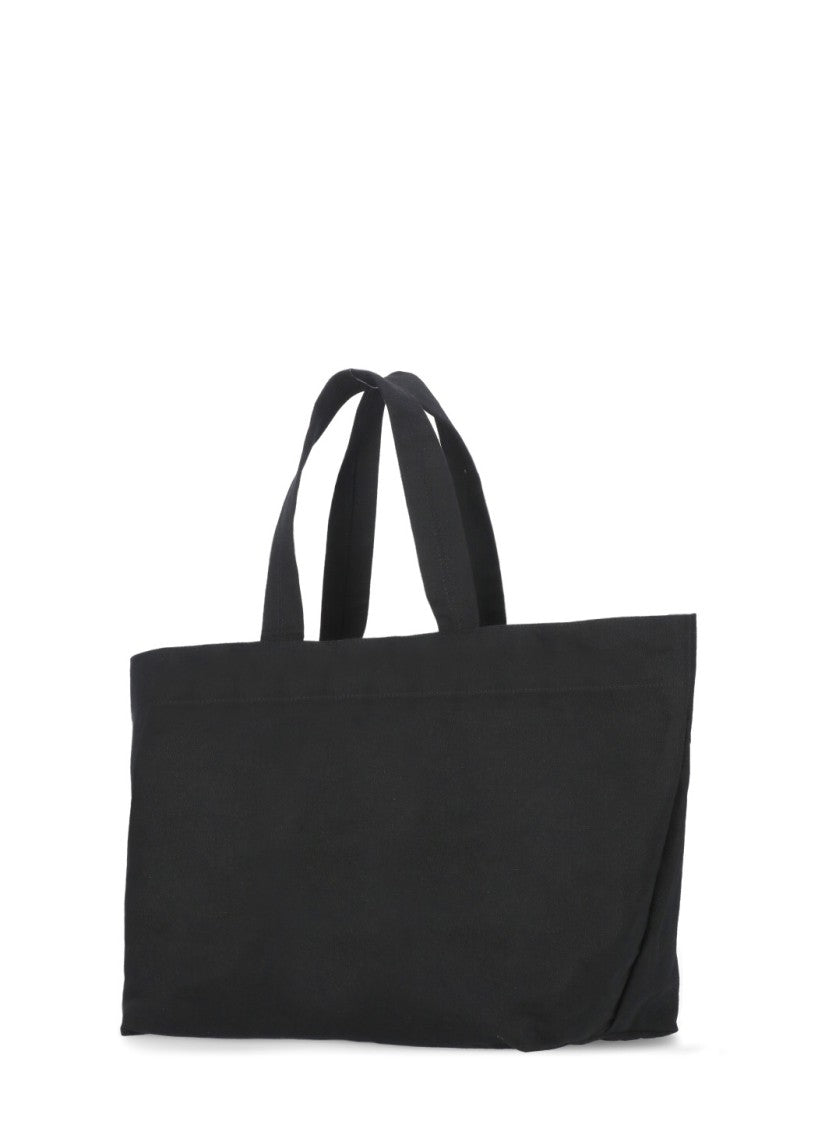 Rick Owens Black Cotton Shopping Bag