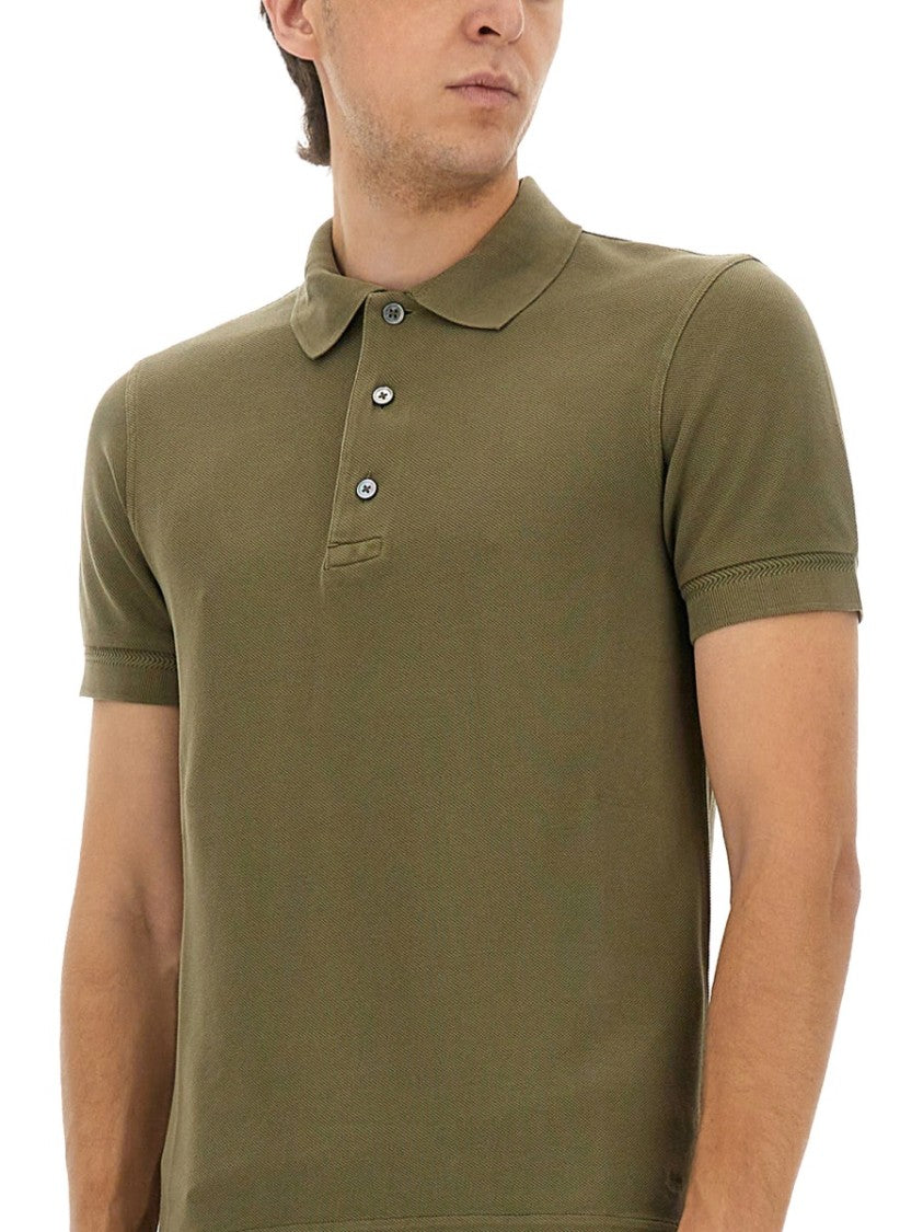Tom Ford Classic Pique Polo With Tailored Fit