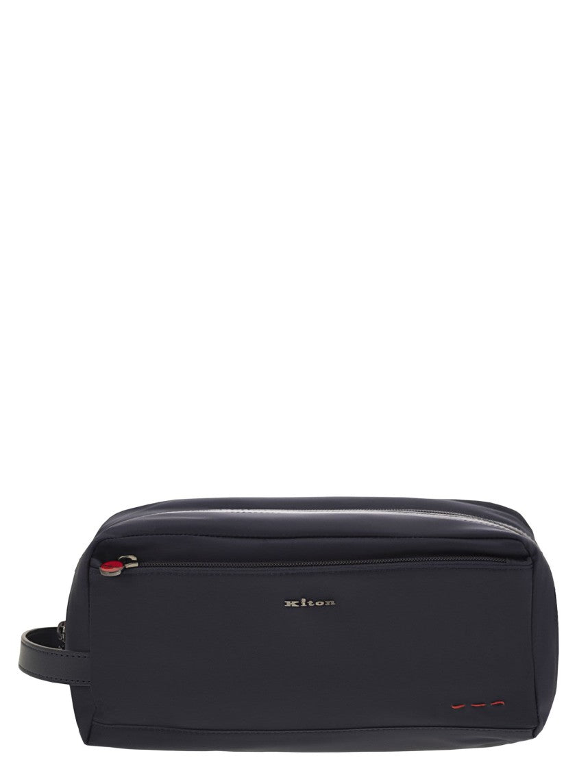 Kiton Beauty Case In Nylon