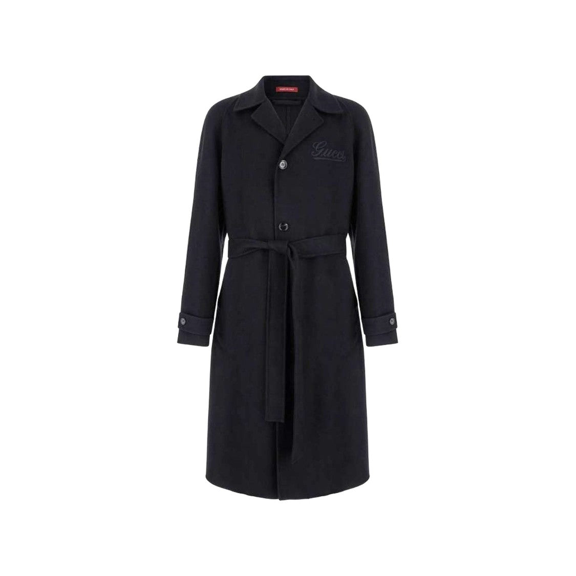 Gucci Black Wool Long Coat