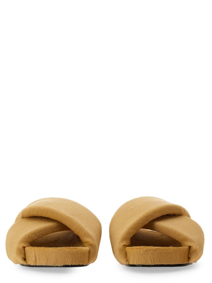 Jil Sander Crisscross Leather Sandals