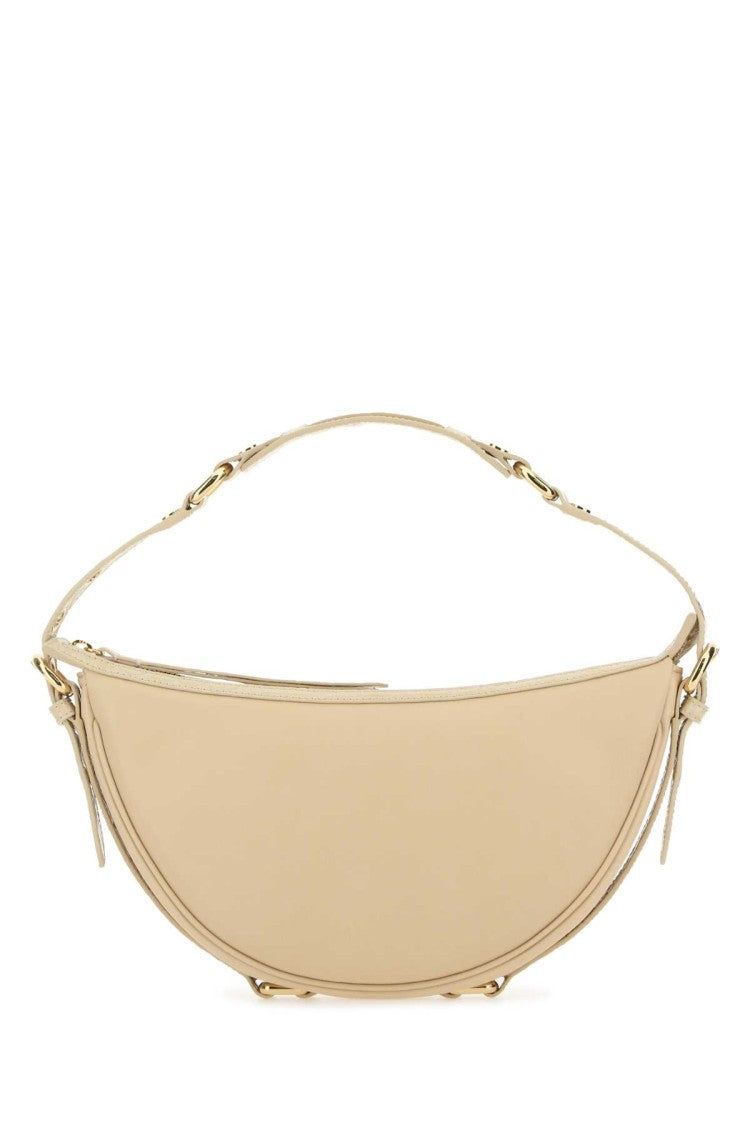 By Far Cream Leather Gib Shoulder Bag