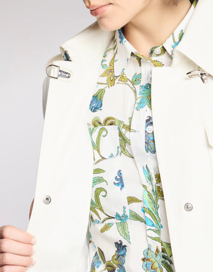 Fay Shirt Jacket With Distinctive Hook Closure