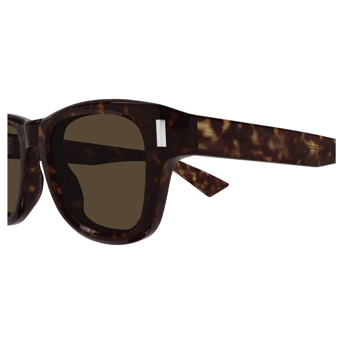 Saint Laurent Sl 801 Rectangular Tortoiseshell Sunglasses