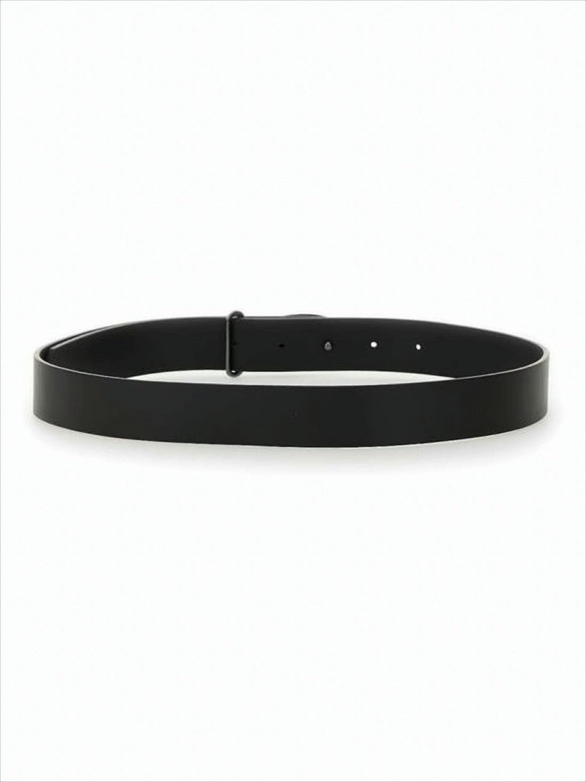 Diesel Regular-Width Leather Belt With Oval Buckle