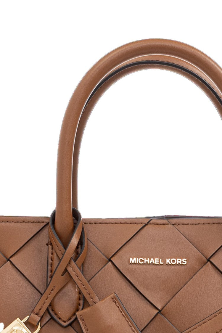 Michael Kors Quilted Leather Shoulder Bag With Dual Top Handles