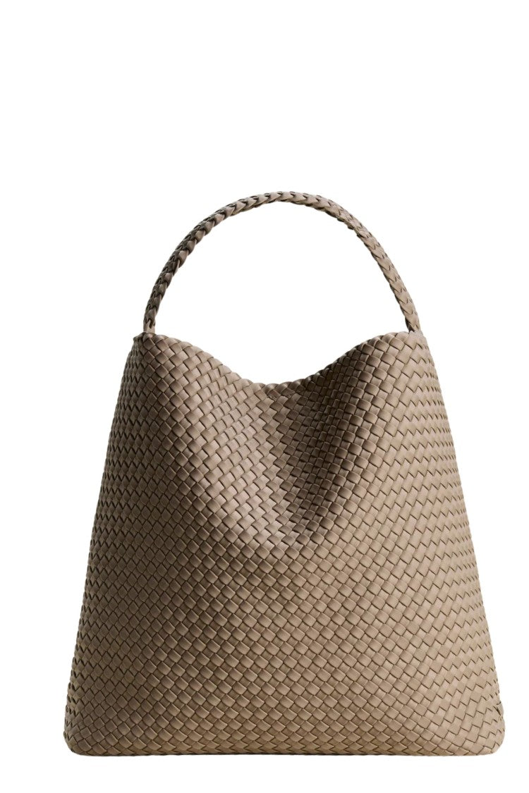 Naghedi Cashmere Nomad Hobo Large Woven Neoprene Tote Bag