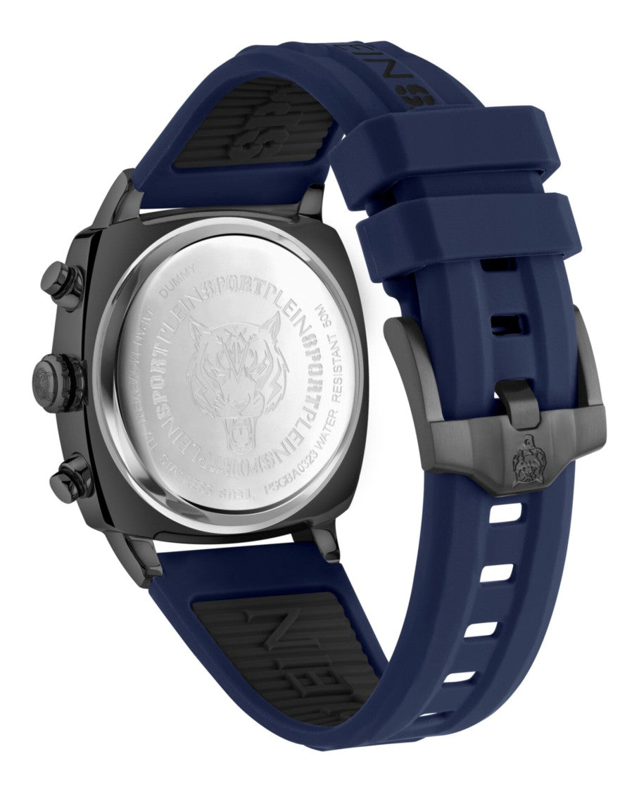 Plein Sport Wildcat Chronograph Watch With Camo Guilloche Dial