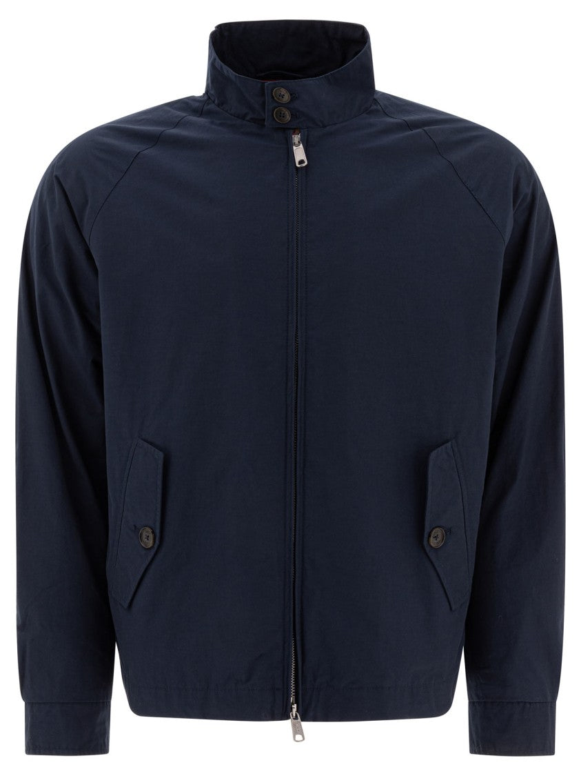 Baracuta Navy Blue Zip-Up Jacket