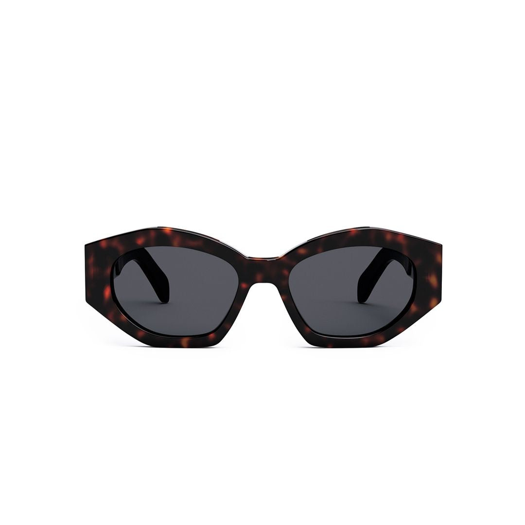 Celine Cl40238u Bold Geometric Tortoiseshell Sunglasses