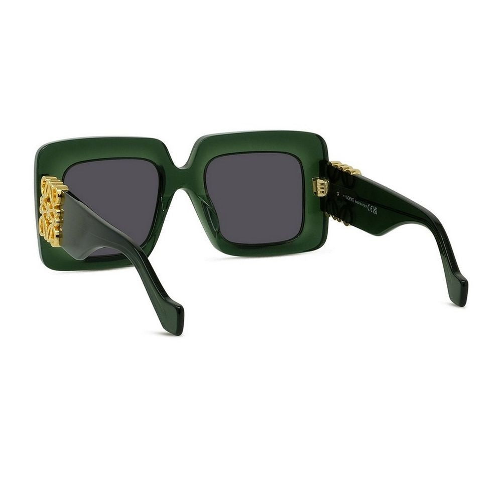 Loewe Anagram Oversized Square Green Acetate Sunglasses