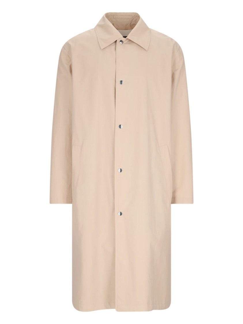 Jil Sander Logo Trench Coat – Beige